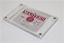 1986 Masters Tournament SERIES Badge #A2873 - Jack Nicklaus' 6th Masters Win