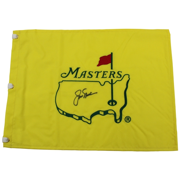 Jack Nicklaus Signed Undated Masters Tournament Embroidered Flag JSA ALOA