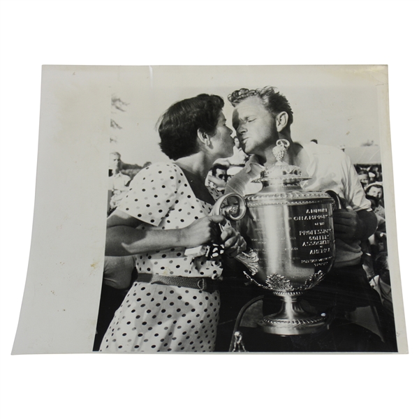 Walter Burkemo 1953 PGA Champ Birmingham C.C. Wire Photograph  - 7/12/1953