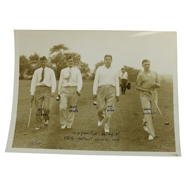 Picard, Revolta, McSpaden, & Dutra Practice Rd at Oakmont CC AP Wire Photo - 6/5/1935