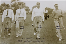Picard, Revolta, McSpaden, & Dutra Practice Rd at Oakmont CC AP Wire Photo - 6/5/1935