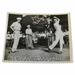 1951 PGA Oakmont CC First Starters Bob Kay, Phil Friel, & Fred Baker ACME Wire Photograph  - 6/27/1951