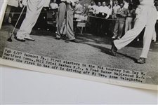 1951 PGA Oakmont CC First Starters Bob Kay, Phil Friel, & Fred Baker ACME Wire Photograph  - 6/27/1951