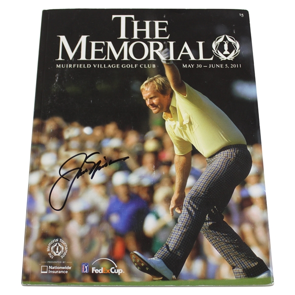 Jack Nicklaus Signed 2011 The Memorial at Muirfield Village Program JSA #Q49312