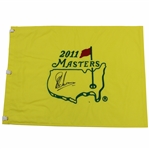 Charl Schwartzel Signed 2011 Masters Tournament Embroidered Flag JSA ALOA