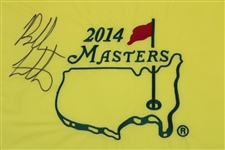 Bubba Watson Signed 2014 Masters Tournament Embroidered Flag - Large Signature JSA ALOA