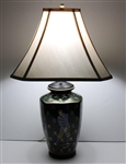 Classic Hand Painted Bobby Jones Tees Off with Crossed Clubs Hunter Green Table Lamp - Works