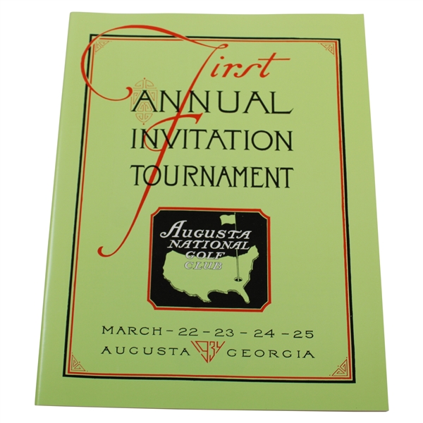 1934 Annual Invitation Tournament (First Masters) Reproduction Program