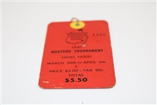 1941 Masters Tournament SERIES Ticket #1162 with Original String