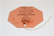 1946 Masters Tournament Sunday Final Rd Ticket #111 with Original String - Low Number