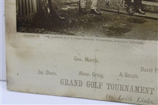 Leith Links Grand Golf Tournament by Professional Players May 1867 Photogravure