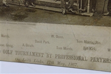 Leith Links Grand Golf Tournament by Professional Players May 1867 Photogravure