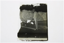 Glass Golfer Negative with Photo