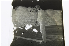 Glass Golfer Negative with Photo
