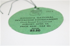 1935 Augusta Inv. Tournament (Masters) Sunday Final Rd Ticket 