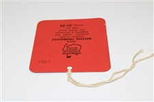 1949 Masters Tournament Final Round Ticket #2393 with Original String