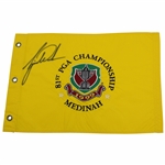 Tiger Woods Signed 1999 PGA Championship at Medinah Embroidered Pinny Flag JSA ALOA