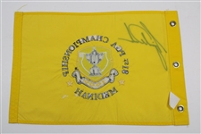 Tiger Woods Signed 1999 PGA Championship at Medinah Embroidered Pinny Flag JSA ALOA