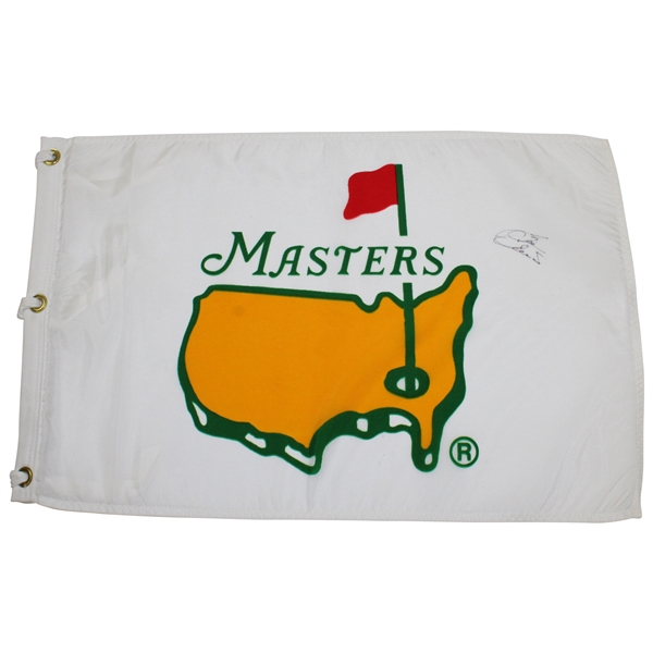 Ben Crenshaw Signed 1993 Masters White with Yellow Logo Flag PSA/DNA #AD00256