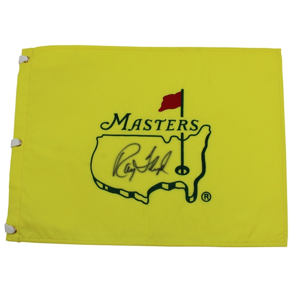 Ray Floyd Signed Undated Masters Embroidered Flag PSA/DNA #AD00989
