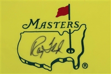 Ray Floyd Signed Undated Masters Embroidered Flag PSA/DNA #AD00989