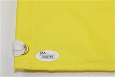 Nick Faldo Signed 2014 Masters Embroidered Flag JSA #K096797