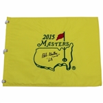 Bob Goalby Signed 2015 Masters Embroidered Flag with "68" JSA ALOA