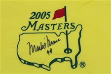 Mark O'Meara Signed 2005 Masters Embroidered Flag with 98 JSA ALOA