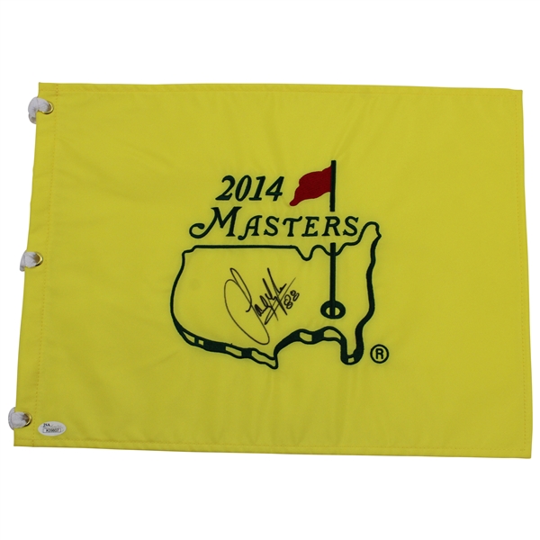 Sandy Lyle Signed 2014 Masters Embroidered Flag with "88" JSA #K09807