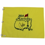 Sandy Lyle Signed 2014 Masters Embroidered Flag with "88" JSA #K09807