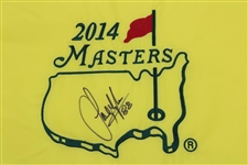 Sandy Lyle Signed 2014 Masters Embroidered Flag with 88 JSA #K09807