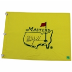 Phil Mickelson Signed Undated Masters Embroidered Flag JSA ALOA