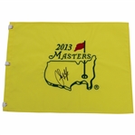 Sandy Lyle Signed 2013 Masters Embroidered Flag JSA ALOA