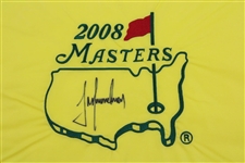 Trevor Immelman Signed 2008 Masters Embroidered Flag JSA ALOA