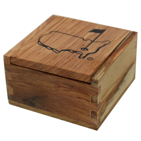 Augusta National Golf Club Masters Logo Pinewood Keepsake Box