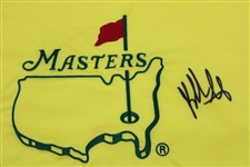 Bubba Watson Signed Undated Masters Embroidered Flag JSA ALOA