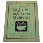 1934 Augusta National Invitation Tournament Program (First Masters)