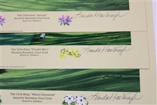 Augusta National Holes 11, 12, & 13 Prints from Originals Signed by Artist Linda Hartough