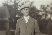 W.C Fownes Jr '1910' Large Format George Pietzcker Photo With Summary Of Golf Career - Framed