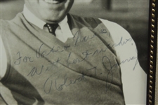 Bobby Jones Signed Photo With Personalization & 'With Best Wishes' - Framed JSA ALOA
