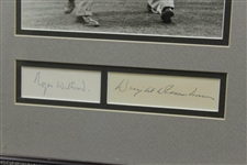 Dwight D. Eisenhower & Roger Wethered Signed Cut Signatures with Photo - Framed JSA ALOA