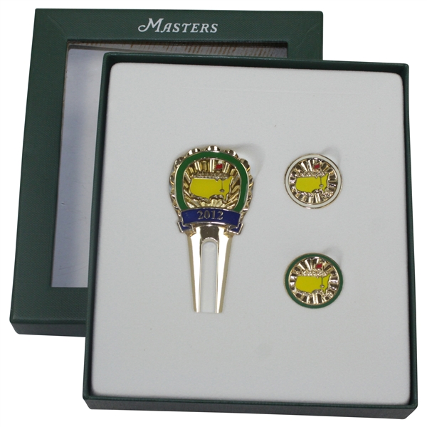 2012 Masters Starburst Divot Tool Set with Ball markers in Original Box