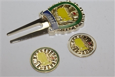 2012 Masters 'Starburst' Divot Tool Set with Ball markers in Original Box