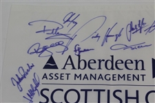 Multi-Signed Signed 2012 Scottish OPEN Flag Including Eleven (11) Major Champions JSA ALOA