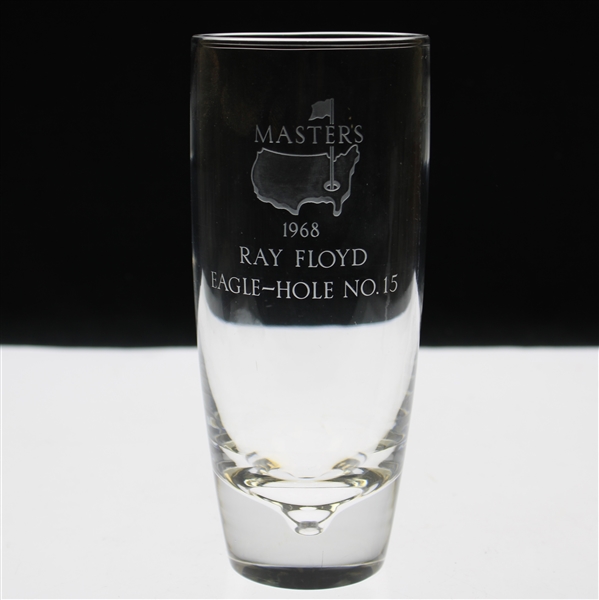 Ray Floyds 1968 Masters Tournament Hole No. 15 Steuben Crystal Eagle Glass