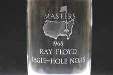 Ray Floyd's 1968 Masters Tournament Hole No. 15 Steuben Crystal Eagle Glass