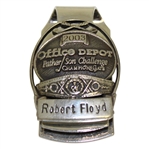 Robert Floyds 2003 Office Depot Father/Son Contestant DeMille Money Clip with COA