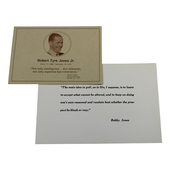 Robert "Bobby" Tyre Jones, Jr. Memorial Library Opening Card - Emory University