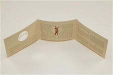 Robert Bobby Tyre Jones, Jr. Memorial Library Opening Card - Emory University