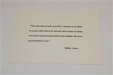 Robert Bobby Tyre Jones, Jr. Memorial Library Opening Card - Emory University